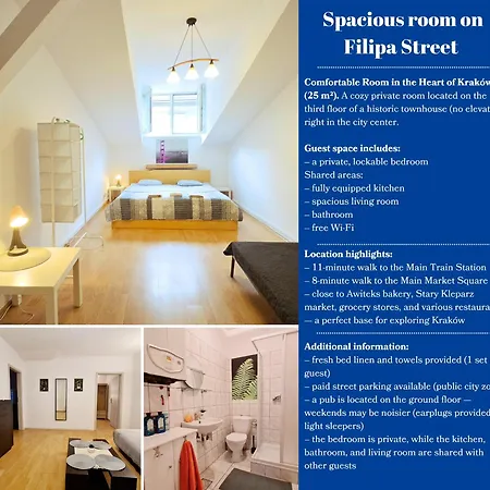 Przestronny W Mieszkaniu Na Filipa