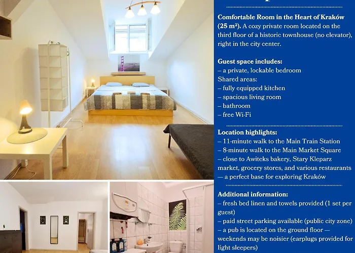 Przestronny Pokój W Mieszkaniu Na Filipa